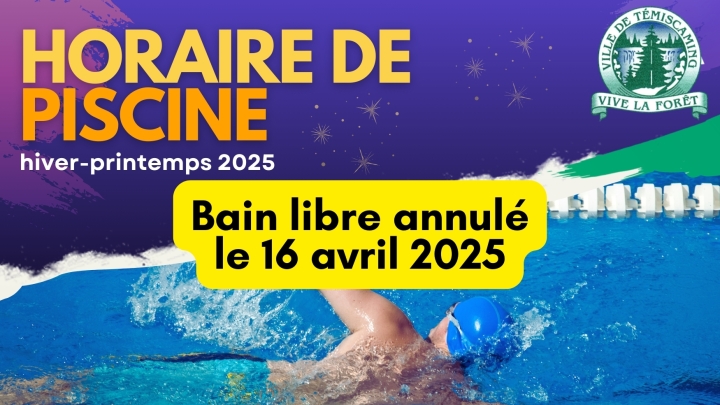 ANNULATION | PISCINE LIBRE