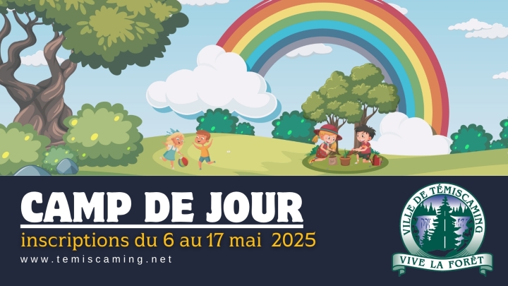 CAMP DE JOUR D'ÉTÉ 2025 - LES INSCRIPTIONS COMMENCENT DEMAIN !