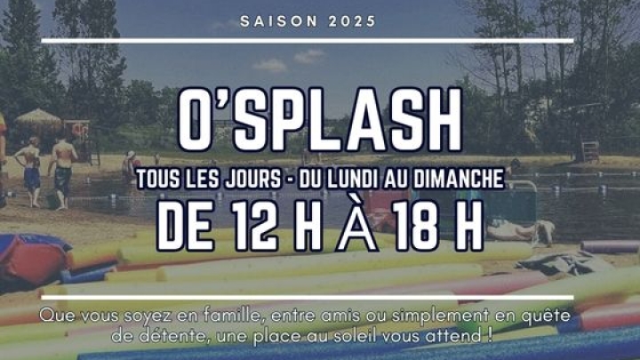O'SPLASH IS OPEN!