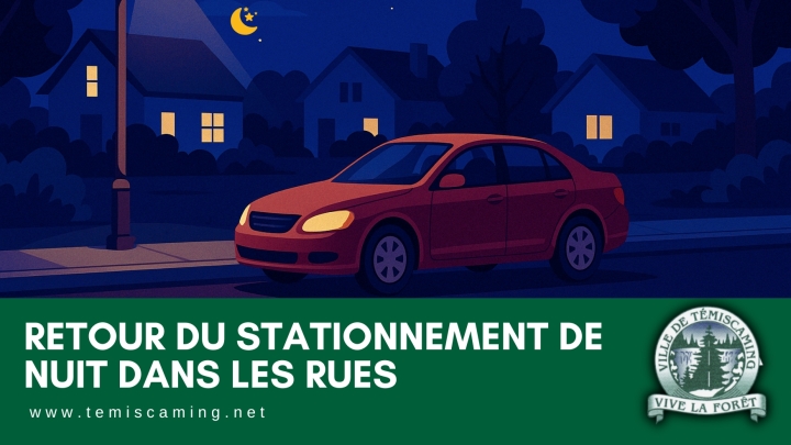RETOUR DU STATIONNEMENT DE NUIT DANS LES RUES
