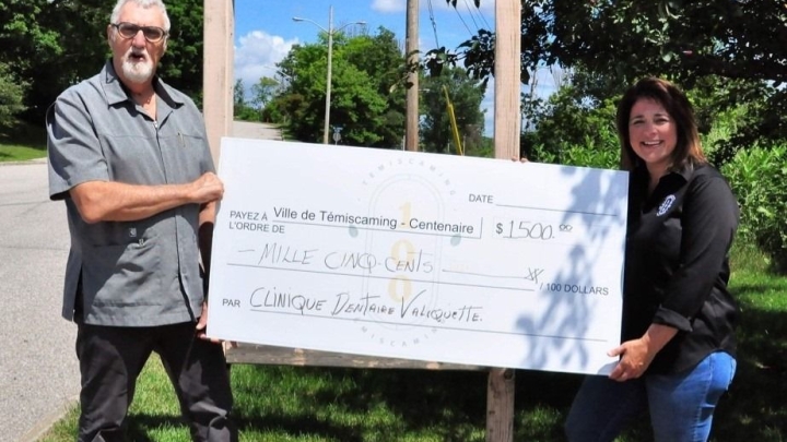 Dr. André Valiquette dental clinic donates $ 1,500