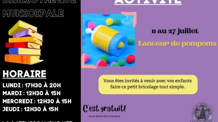 BIBLIOTHÈQUE MUNICIPALE | ACTIVITÉ