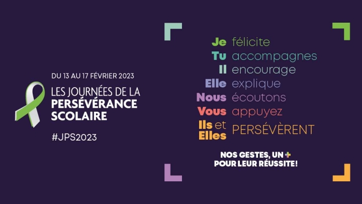 JOURNÉES DE LA PERSÉVÉRANCE SCOLAIRE