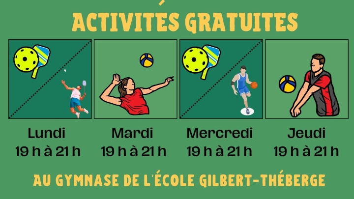 ACTIVITÉS AU GYMNASE