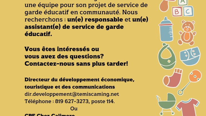 Projet de service de garde éducatif en communauté