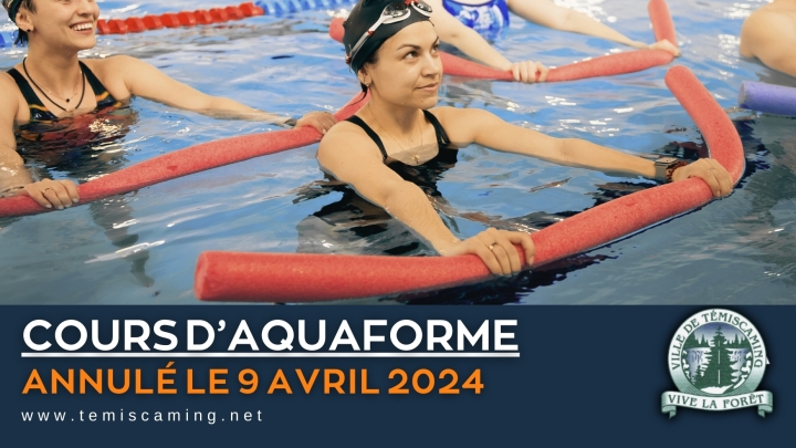 COURS D'AQUAFORME | ANNULÉ