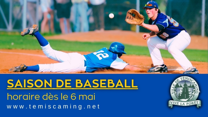 SAISON DE BASEBALL | DÈS LE 6 MAI