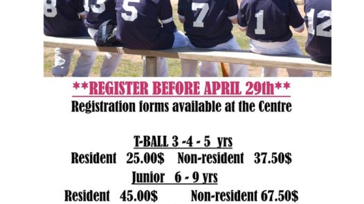 MINOR BASEBALL REGISTRATION