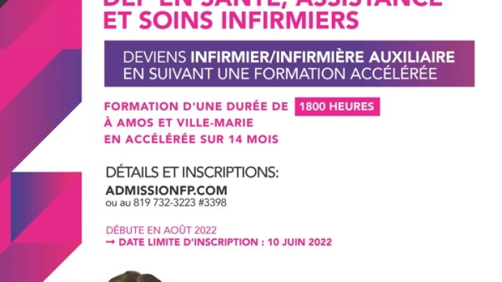 Recrutement: DEP en santé, assistance et soins infirmiers