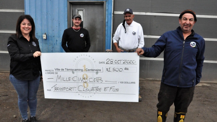 Transport Clouâtre et fils donates $ 1,500