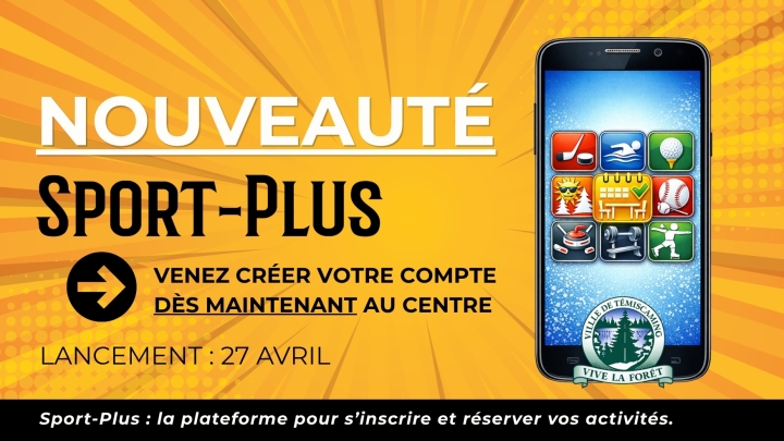 CREATE YOUR SPORT-PLUS ACCOUNT TODAY!