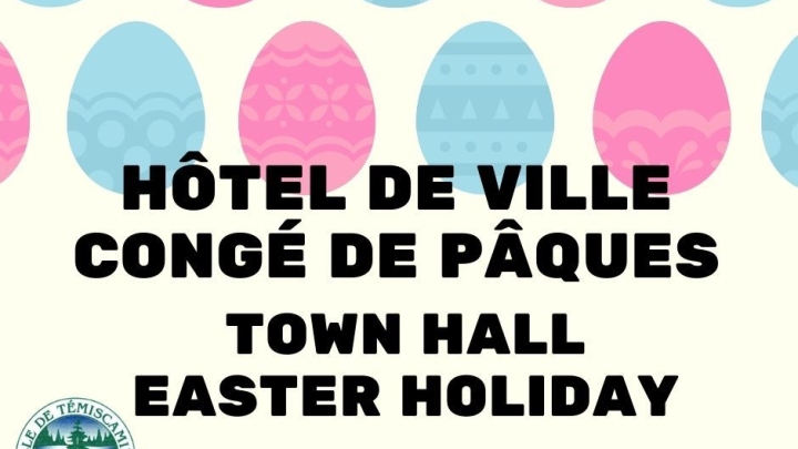Town Hall - Easter holiday