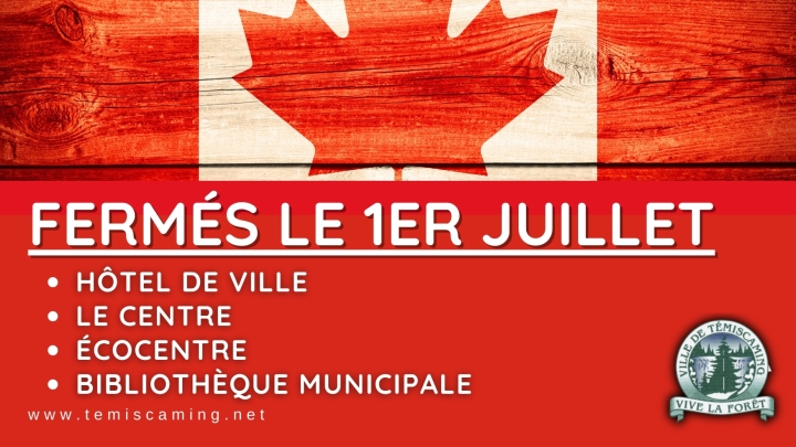 1ER JUILLET | FÊTE DU CANADA