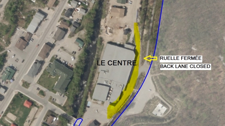 Closing of Back Lane along the Centre