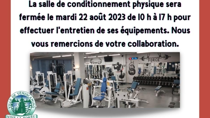 SALLE DE CONDITIONNEMENT PHYSIQUE |