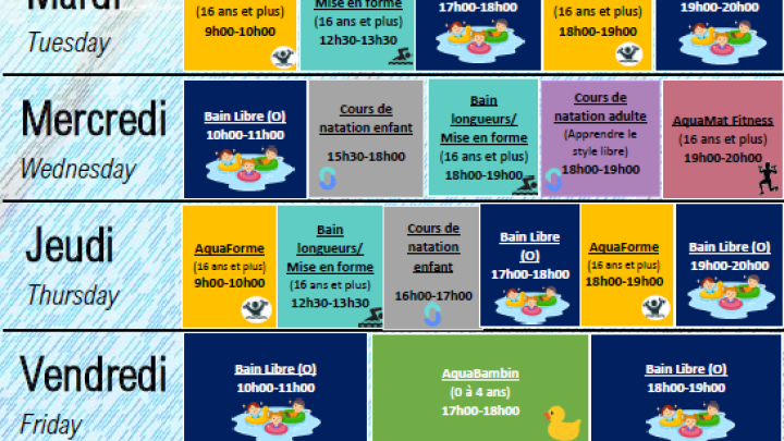 POOL SCHEDULE | AS OF JANUARY 7, 2024