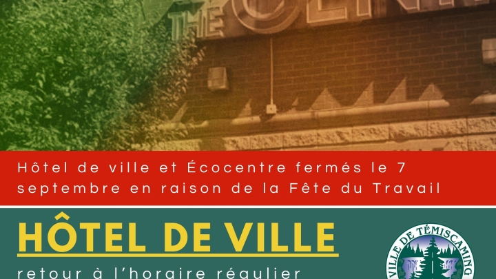LABOUR DAY | MUNICIPAL SERVICES CLOSED