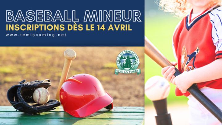 BASEBALL MINEUR 2026 | INSCRIPTIONS OUVERTES!