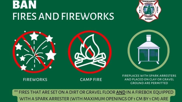 BAN - FIRES AND FIREWORKS