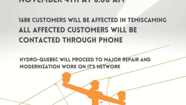 Hydro-Quebec planned power outage