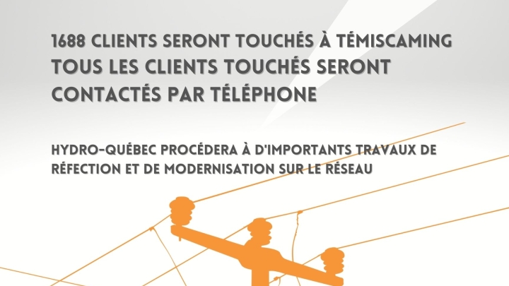 Interruption de courant planifiée d'Hydro-Québev