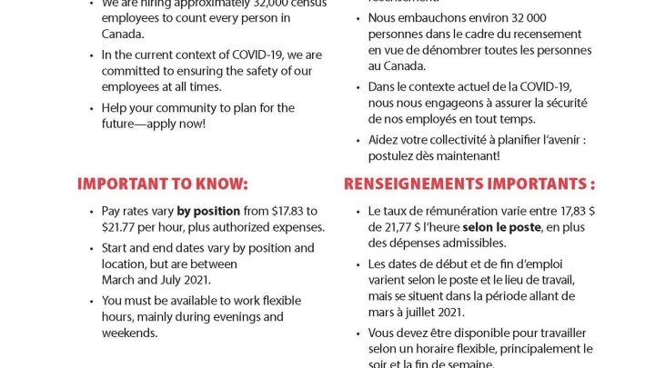 Emplois au recensement