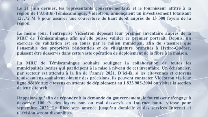 Opération haute vitesse