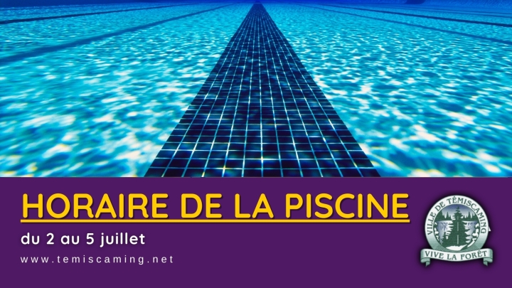 HORAIRE DE LA PISCINE |