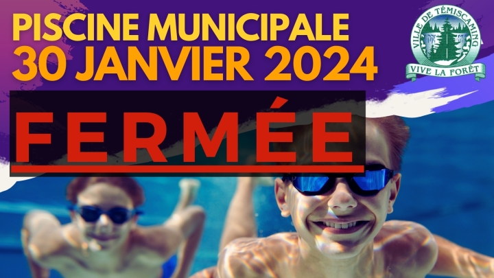 MUNICIPAL POOL | JANUARY 30, 2024 - CLOSED
