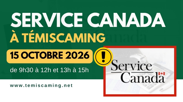 SERVICE CANADA | VISITE D'OCTOBRE REPORTÉE