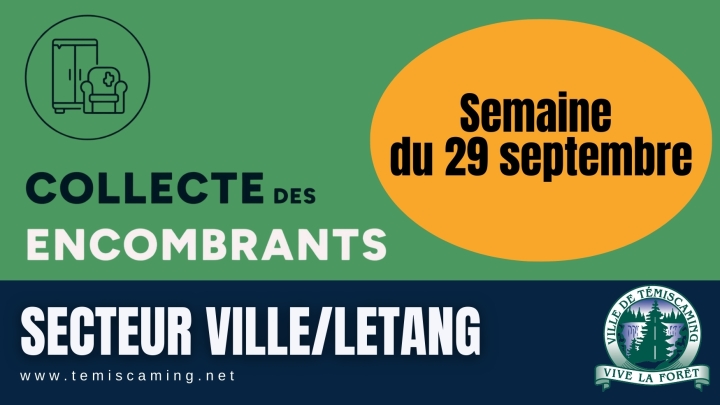 COLLECTE DES ENCOMBRANTS - AUTOMNE