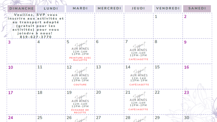 INDÉPENDANCE 65+ : SEPTEMBRE 2023
