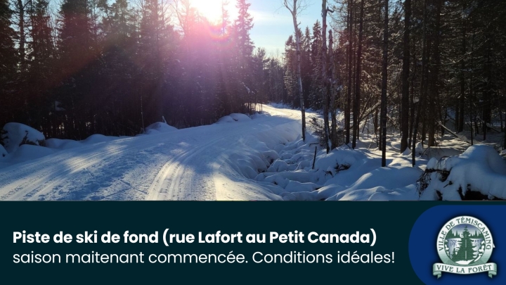 CROSS-COUNTRY SKI TRAIL | START OF SEASON