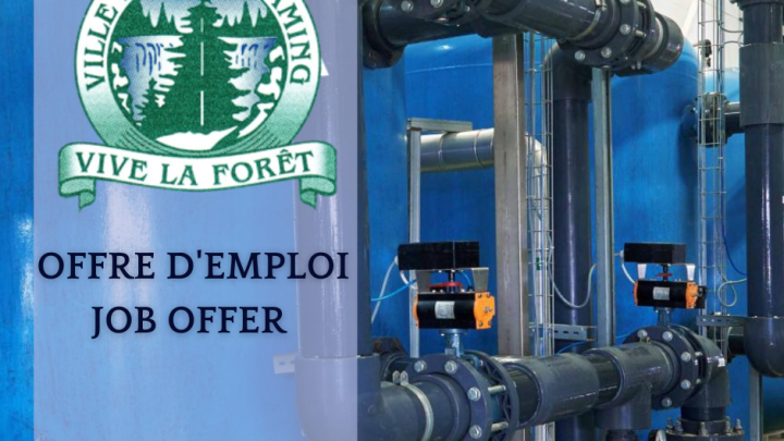 Offre d'emploi - Opérateur en traitement des eaux
