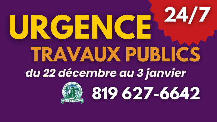 URGENCE - TRAVAUX PUBLICS |