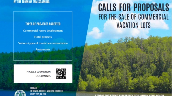 CALLS FOR PROPOSALS | FOR THE SALE OF COMMERCIAL VACATION LOTS.