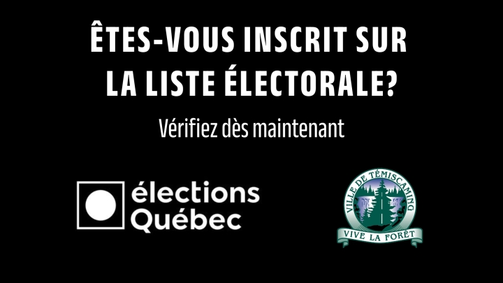 ÊTES-VOUS INSCRIT SUR LA LISTE ÉLECTORALE?