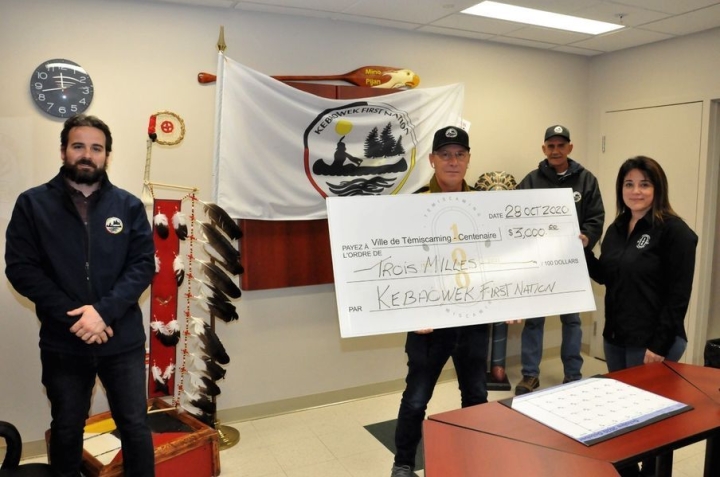 Kebaowek First Nation donated $ 3000