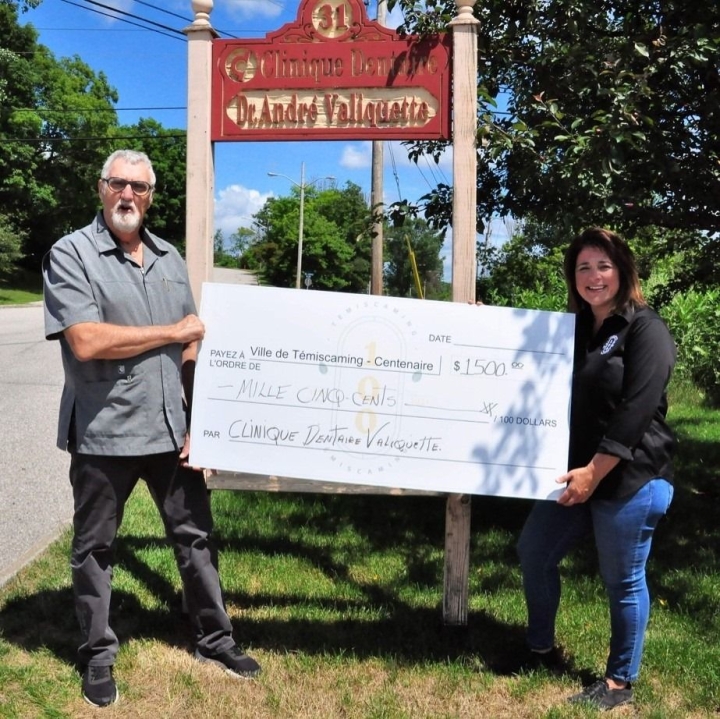 Dr. André Valiquette dental clinic donates $ 1,500