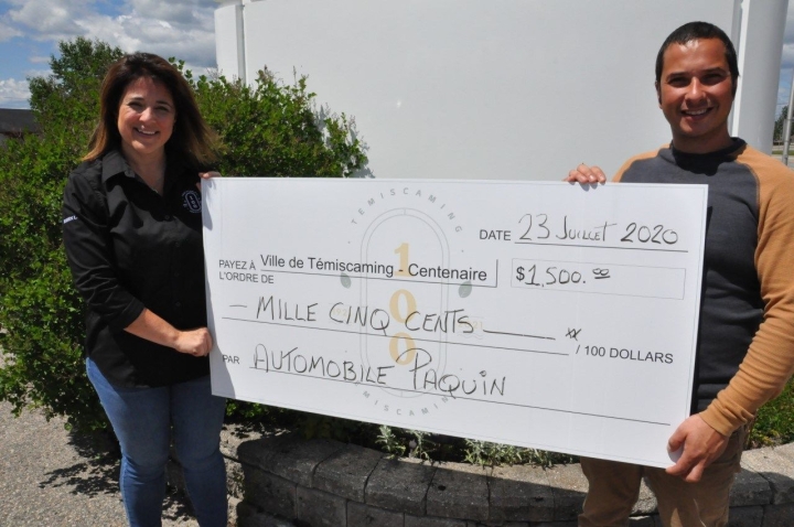Automobile Paquin donates $1500