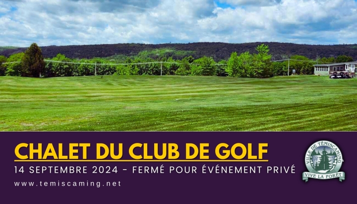 GOLF CLUBHOUSE | SEPTEMBER 14TH