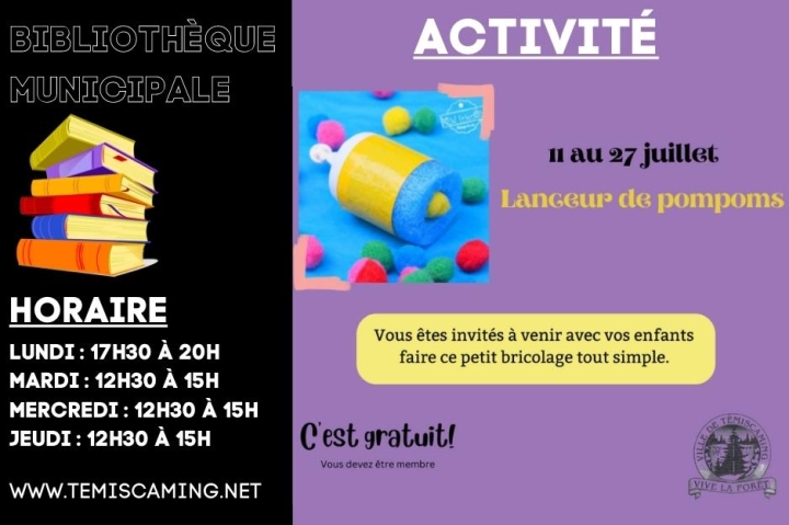 BIBLIOTHÈQUE MUNICIPALE | ACTIVITÉ