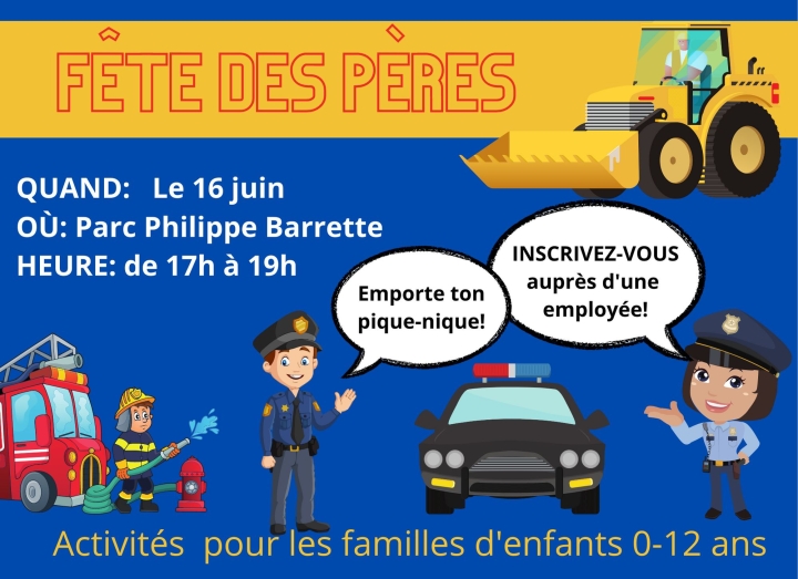 Fête des pères : 16 juin