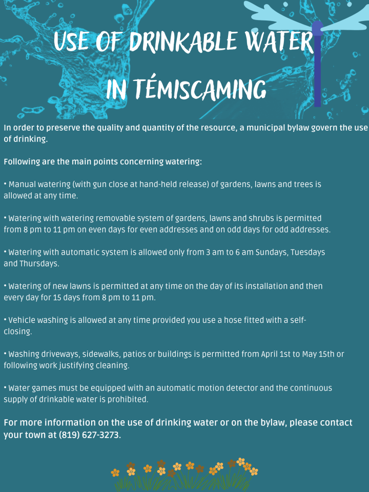 Use of Drinkable Water