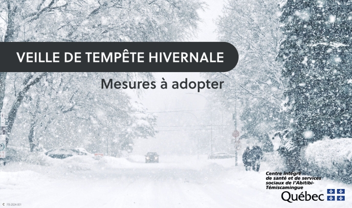 VEILLE DE TEMPÊTE HIVERNALE | MESURES À ADOPTER