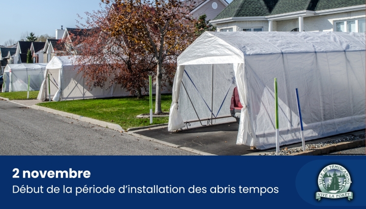 INSTALLATION DES ABRIS TEMPOS | 2 NOVEMBRE 2023