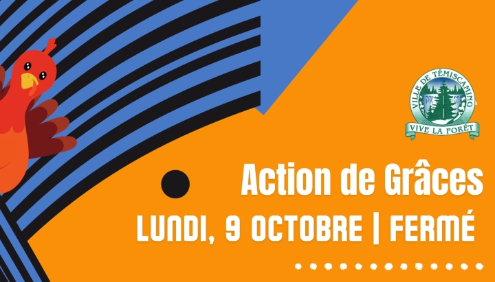 FERMETURE - 9 OCTOBRE |