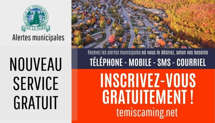 Inscription - Alertes municipales