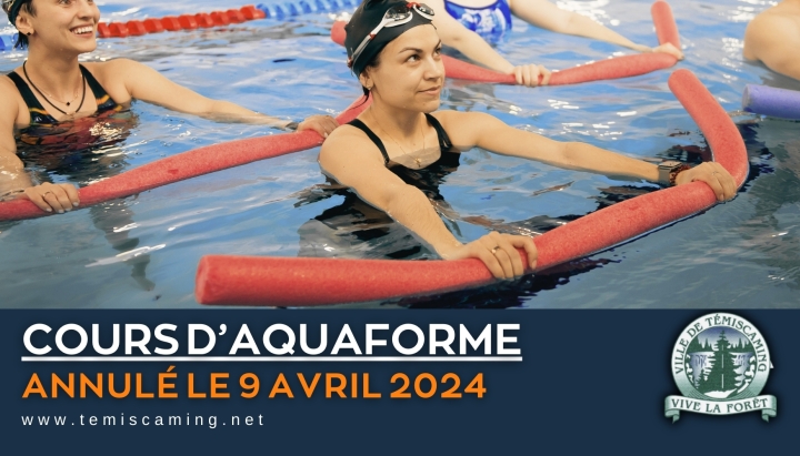 COURS D'AQUAFORME | ANNULÉ