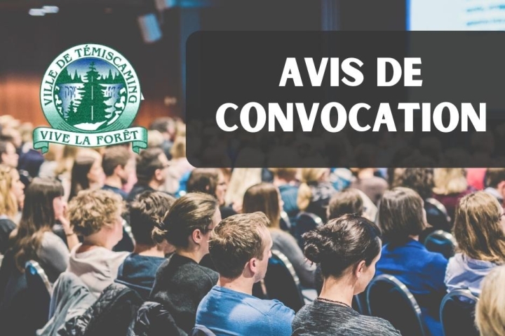 AVIS DE CONVOCATION